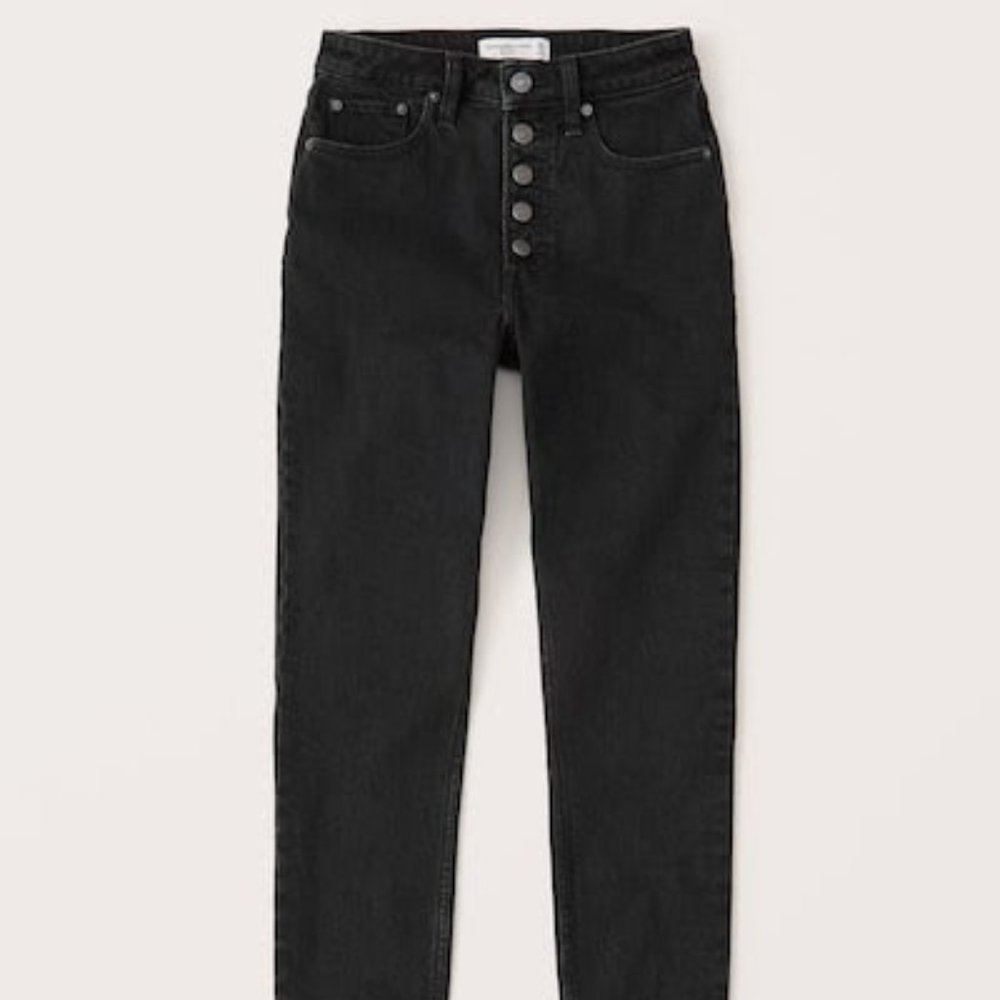 Black Abercrombie High Rise Jeans